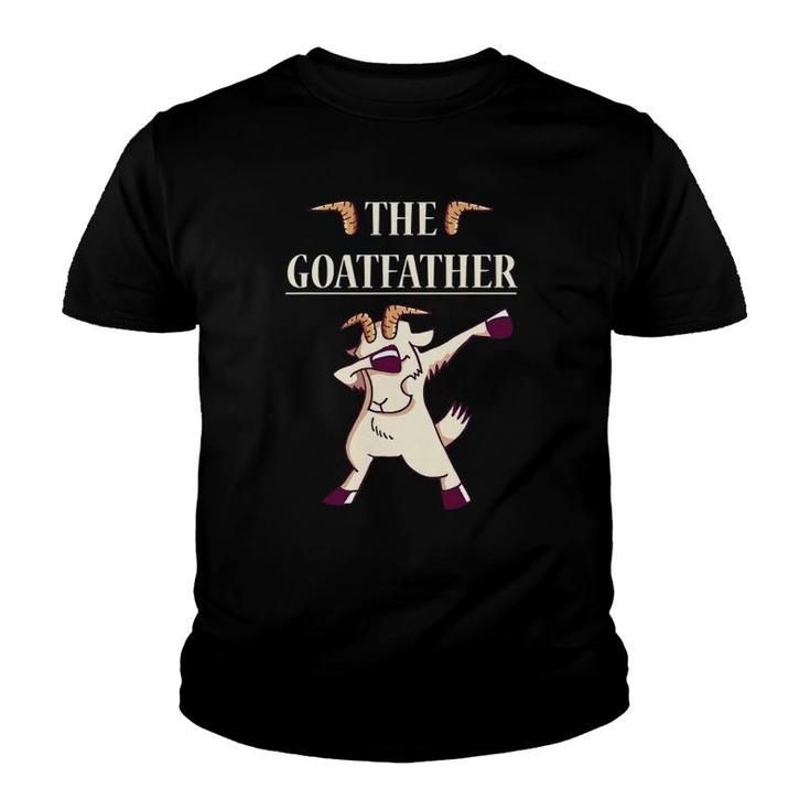 Mens The Goatfather Goat Father Youth T-shirt