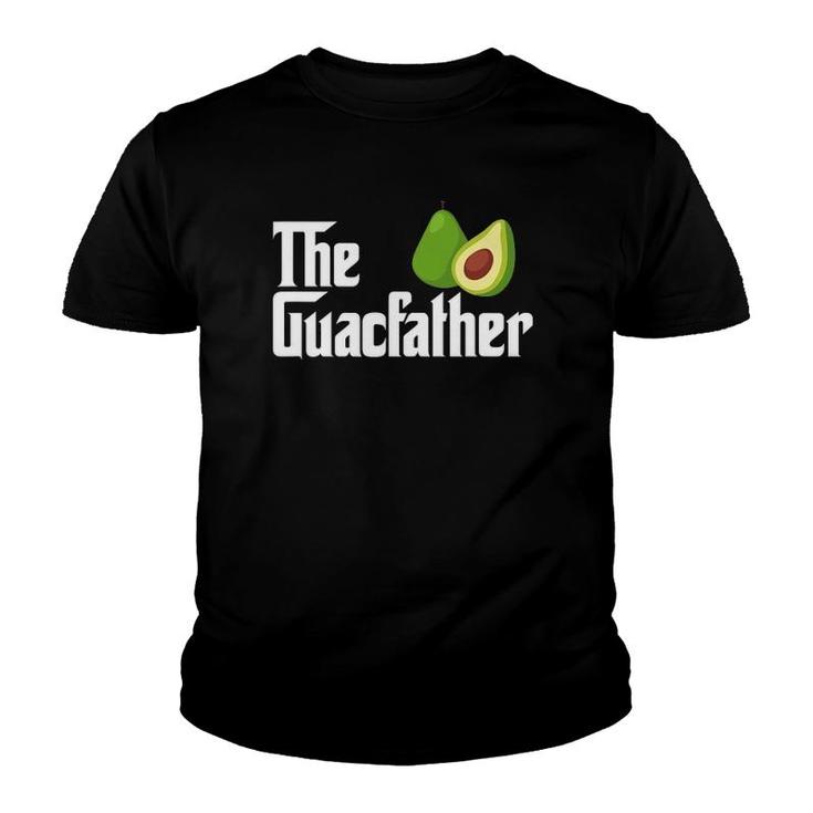 Mens The Guacfather Dad Daddy Avocado Guac Guacamole Youth T-shirt