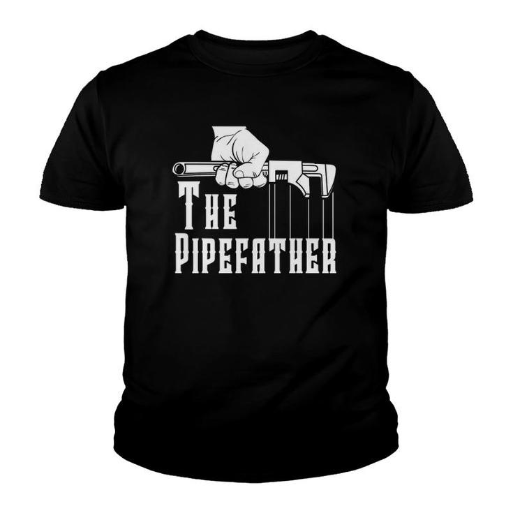 Mens The Pipefather Plumber Plumbing Pipefitter Drain Surgeon Youth T-shirt