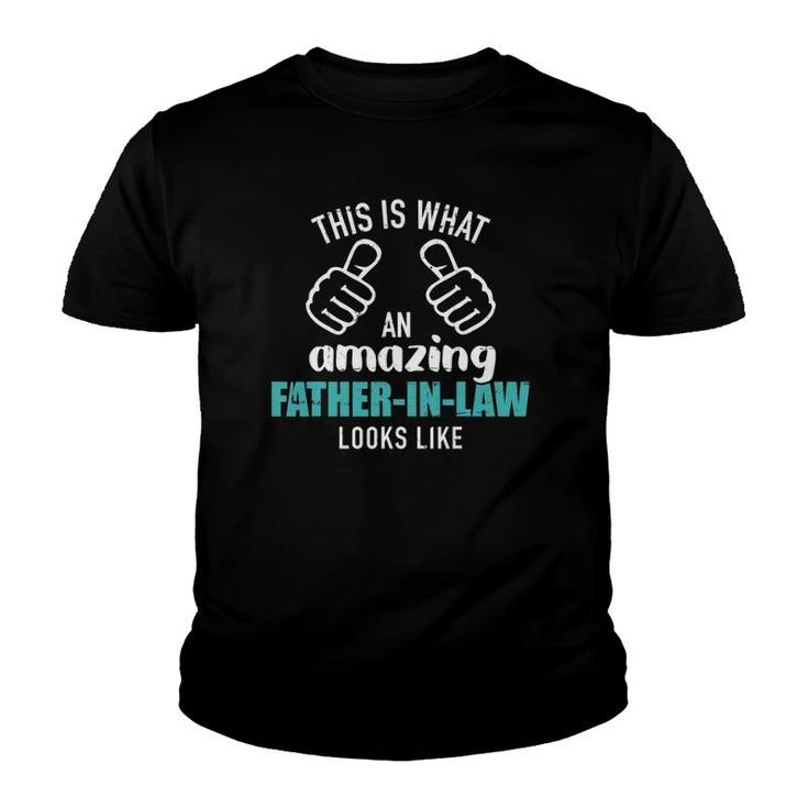 Mens This Is What An Amazing Father In Law Looks Like Youth T-shirt