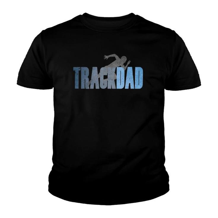 Mens Track Dad Track & Field Cross Country Runner Father's Day Youth T-shirt