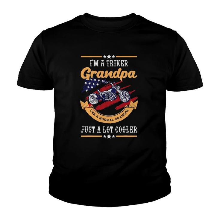 Mens Triker Grandpa Normal Grandfather Lot Cooler Trike Granddad Youth T-shirt