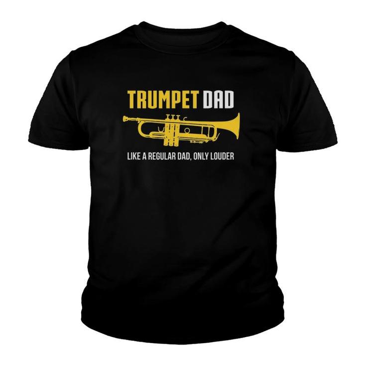 Mens Trumpet Dad Funny Cute Marching Band Gift Youth T-shirt