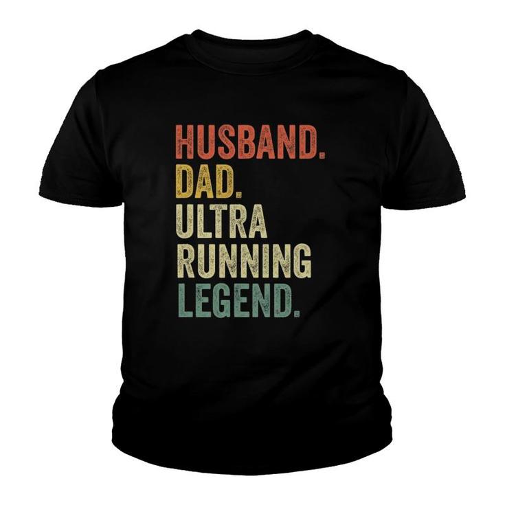 Mens Ultra Runner Gifts Men Husband Dad Vintage Trail Running Youth T-shirt
