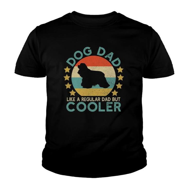 Mens Vintage Funny Cocker Spaniel Dog Dad Gift For Owner Youth T-shirt