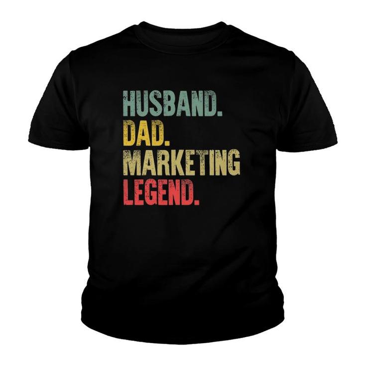Mens Vintage Gift Husband Dad Marketing Legend Retro Youth T-shirt