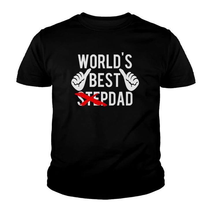 Mens World's Best Step Dad - Fun Christmas Gift Idea Youth T-shirt