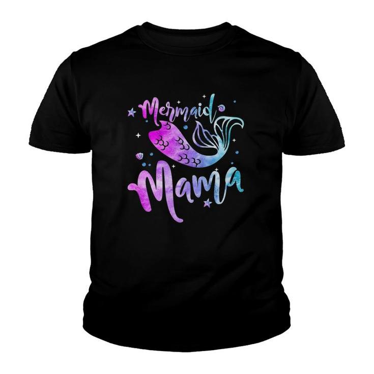 Mermaid Mama Family Matching Mother’S Day Ocean Life Youth T-shirt