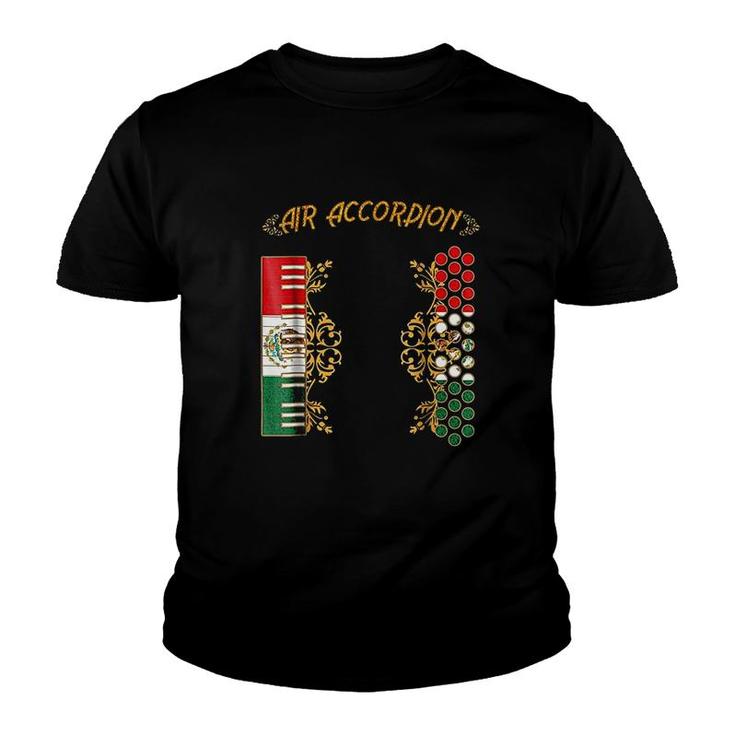 Mexican Air Accordion Summer Vacation Youth T-shirt