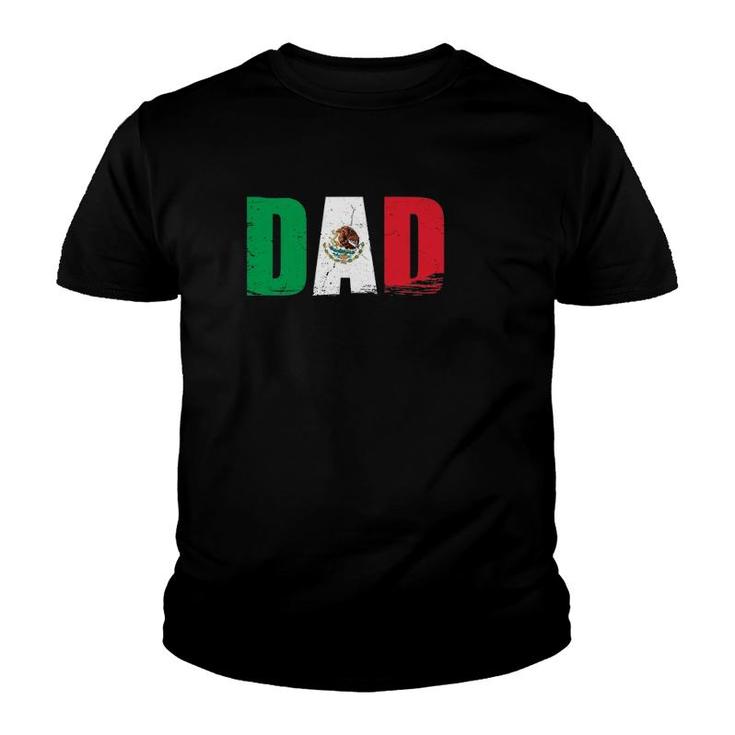 Mexican Dad Fathers Day Gift Cinco De Mayo Dad Outfit Youth T-shirt