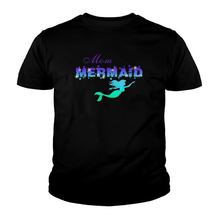 Mom Mermaid Mother Mum Team Squad Youth T-shirt