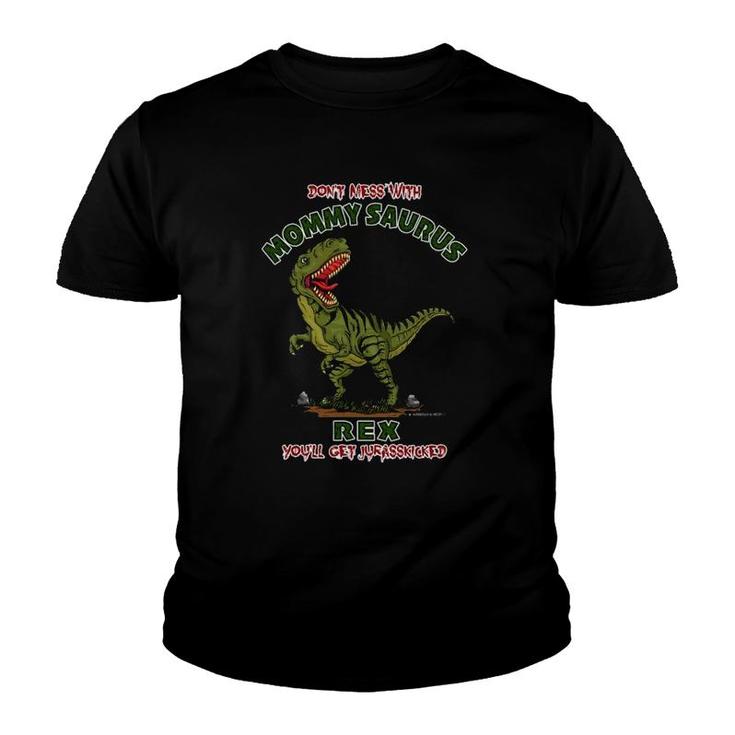 Mommy Saurus Rex Funny Mother's Day Dinosaur Gift Youth T-shirt