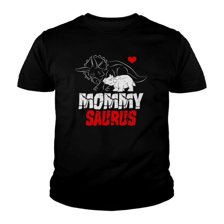 Mommysaurus Triceratops Types Of Dinosaur Mama Mother's Day Youth T-shirt