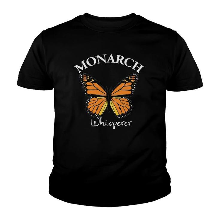 Monarch Whisperer Cute Butterfly Lover Gift Youth T-shirt