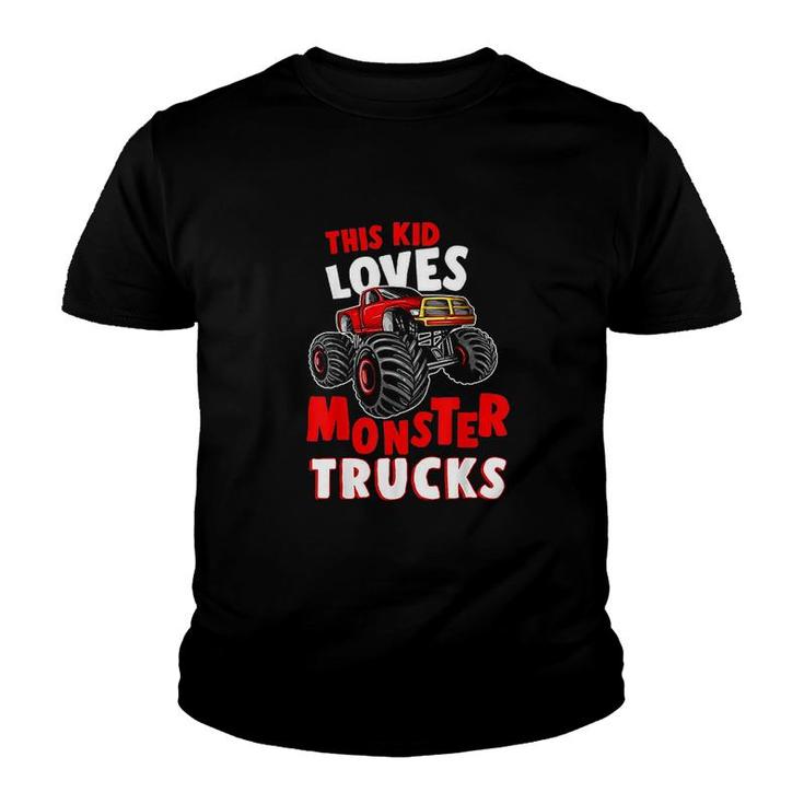 Monster Truck Apparel Boys Toddler Kids Men Monster Truck  Youth T-shirt