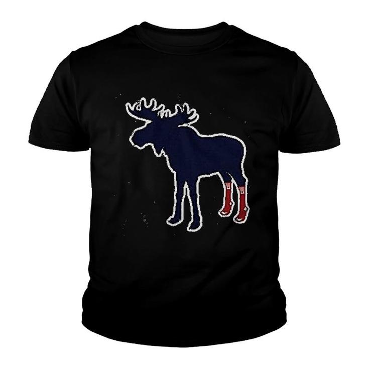 Moose With Socks Boston Youth T-shirt