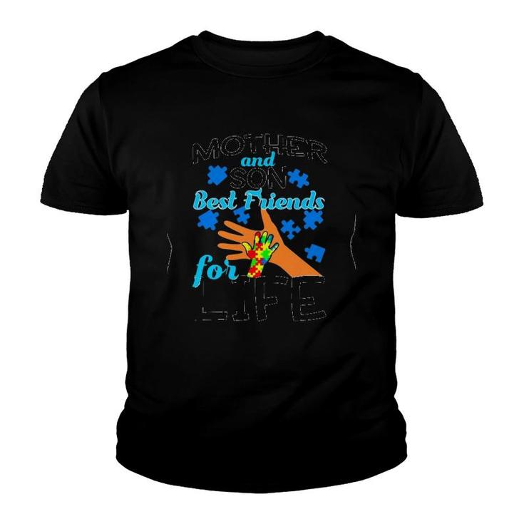 Mother And Son Best Friends For Life Autism Awareness Version Youth T-shirt