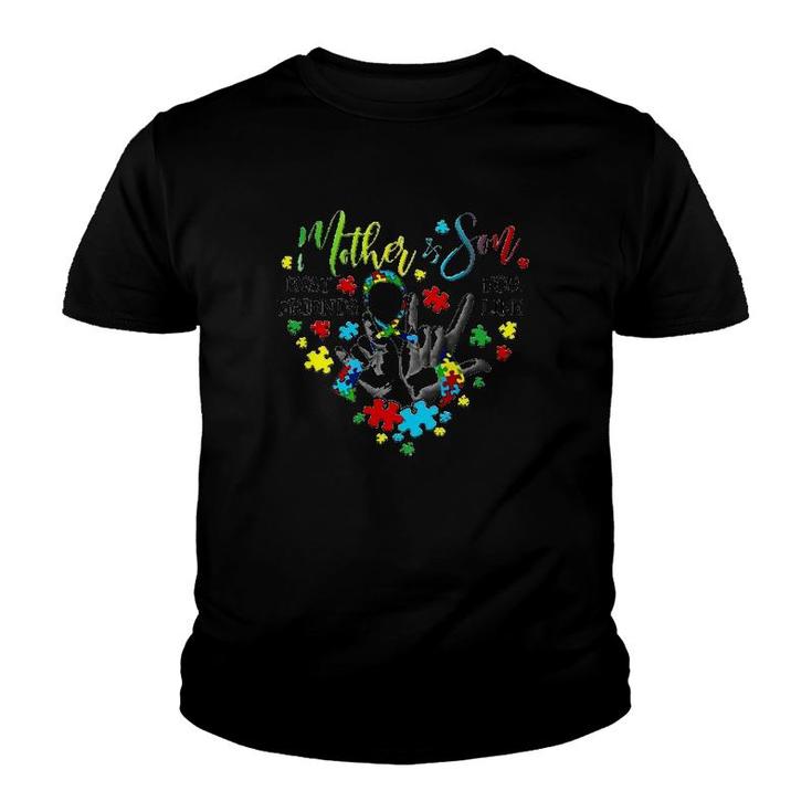 Mother & Son Best Friends For Life Autism Awareness Youth T-shirt