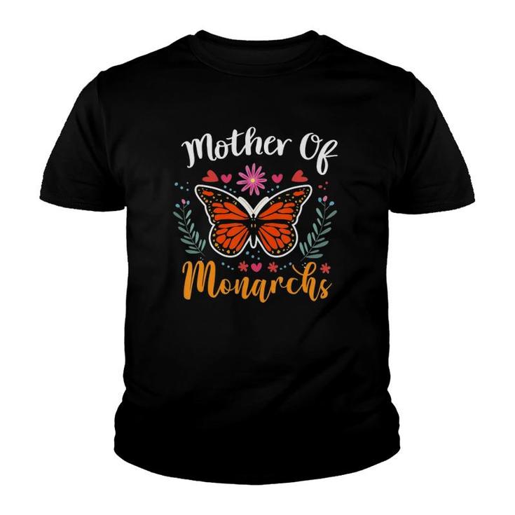 Mother Of Monarchs - Mother's Day Monarch Butterfly Gift Youth T-shirt