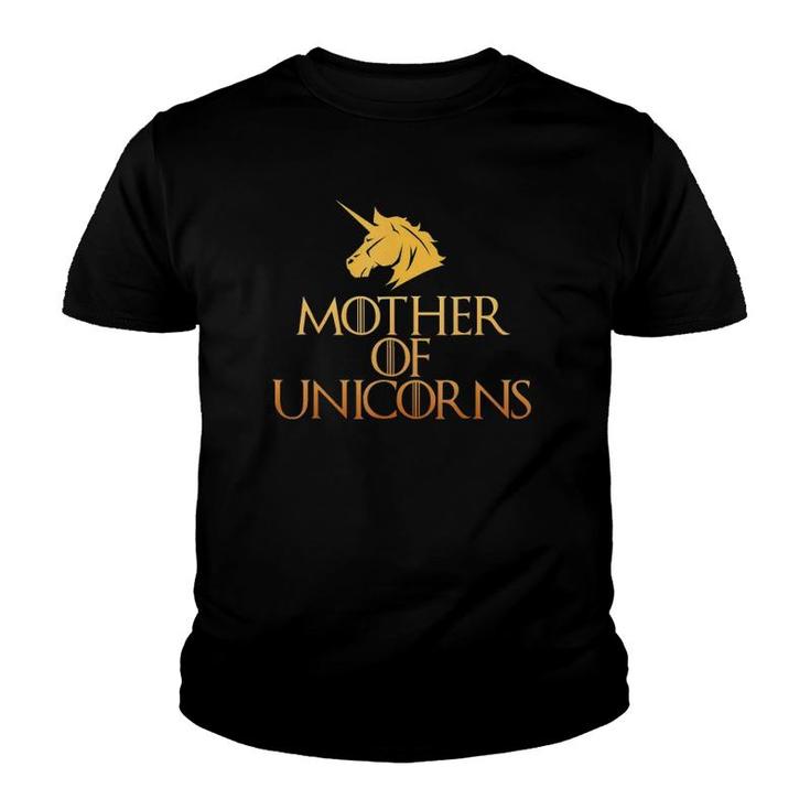 Mother Of Unicorns Unicorn Lover  For Women Youth T-shirt