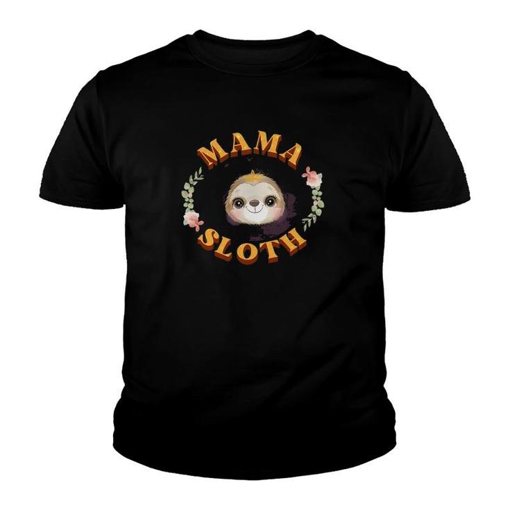 Mother's Day Cute Mama Tees Lovely Sloth On Clothes For Moms Youth T-shirt