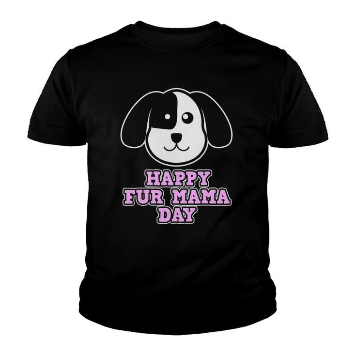 Mother's Day Gift With Dogs For Moms - Happy Fur Mama Day Youth T-shirt