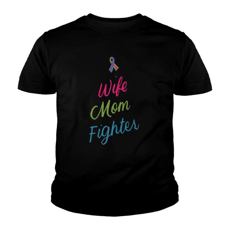 Mother's Day Wife Mom Fighter Metastatic Breast Cancer Gifts  Youth T-shirt
