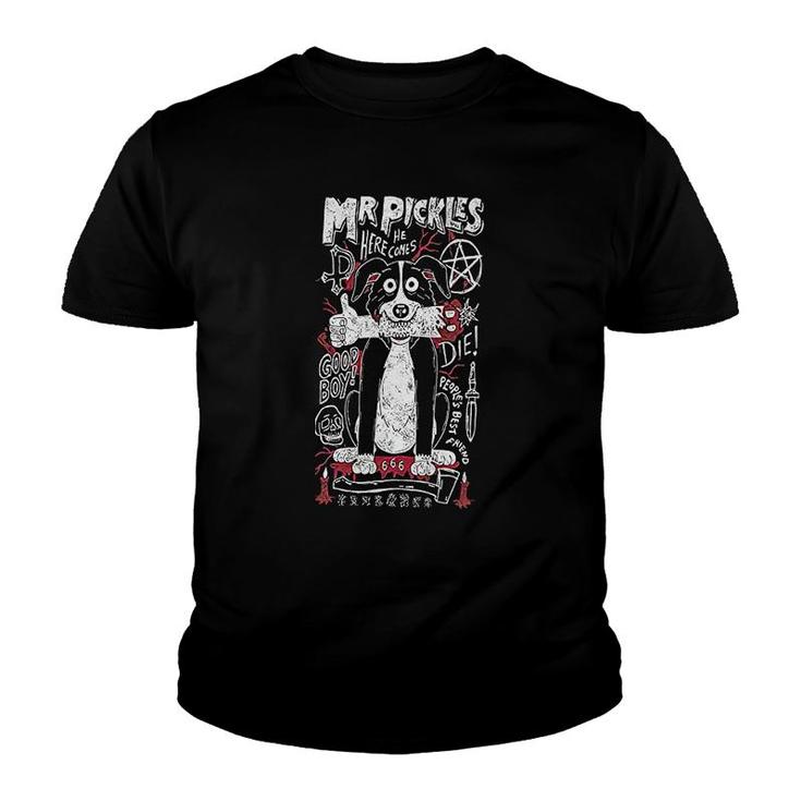 Mr Pickles Here He Comes Youth T-shirt