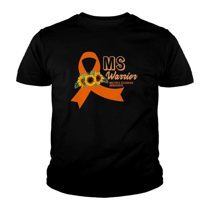 Ms Warrior Awareness Ms Awareness Gift Youth T-shirt