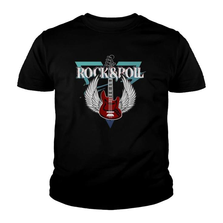 Music Guitar Rock & Roll Lovers Gift Youth T-shirt