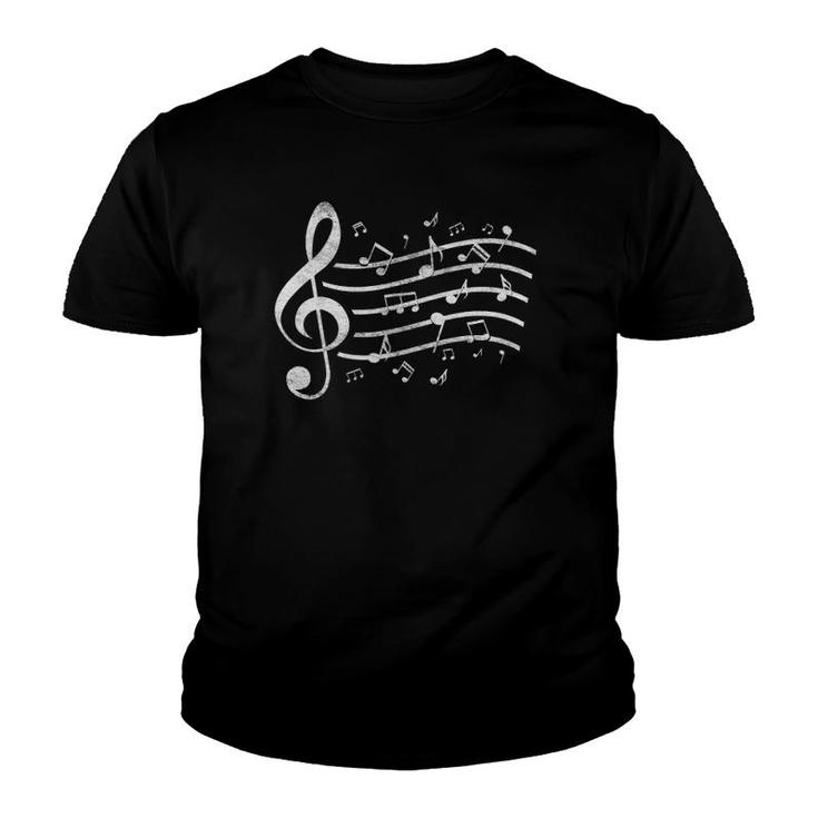 Musician Gift Orchestra Musical Instrument Treble Clef Music Youth T-shirt