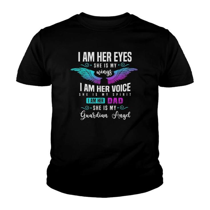 My Daughter Is My Guardian Angel Tee I Am Her Dad Grief Youth T-shirt