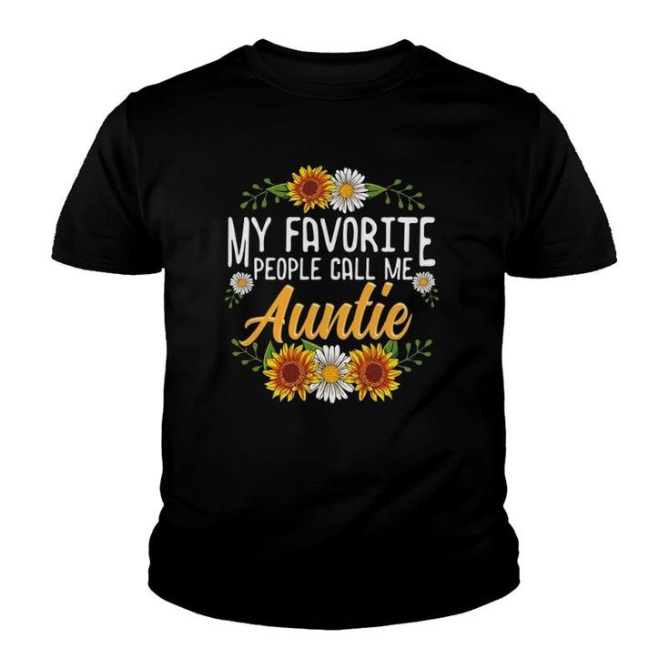 My Favorite People Call Me Auntie  Mothers Day Gifts Youth T-shirt