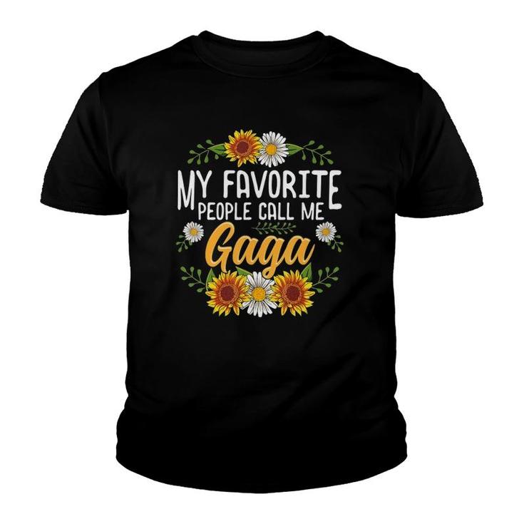 My Favorite People Call Me Gaga  Mothers Day Gifts Youth T-shirt