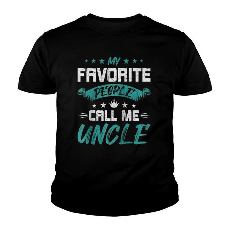 My Favorite People Call Me Uncle Uncle Raglan Baseball Tee Youth T-shirt