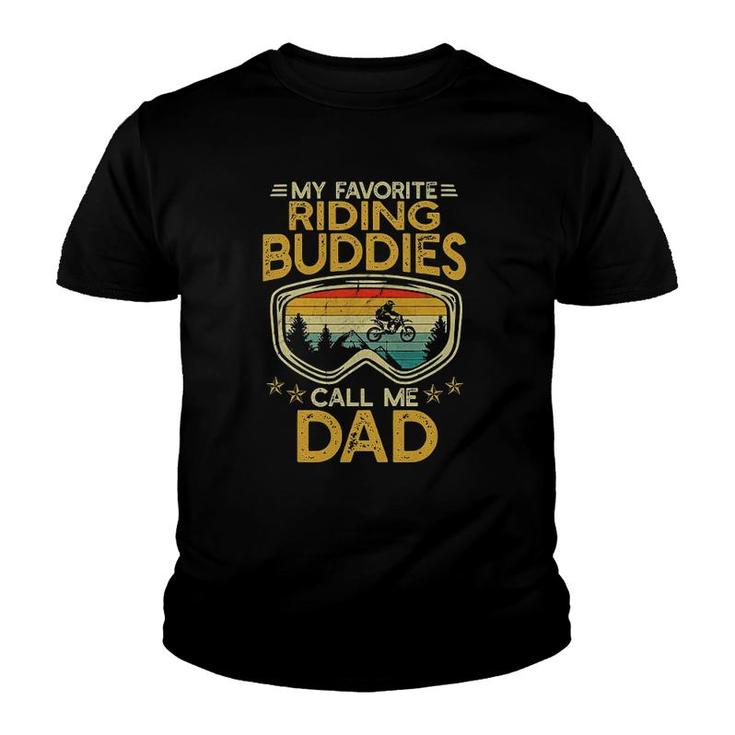 My Favorite Riding Buddies Call Me Dad Youth T-shirt
