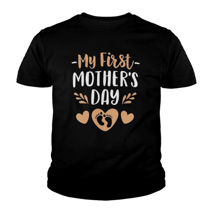 My First Mother's Day  Outfit Pregnancy Announcement Youth T-shirt