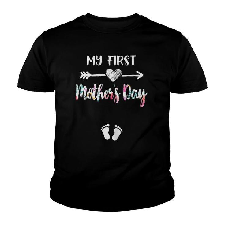 My First Mothers Day Pregnancy Announcemen Mom Youth T-shirt