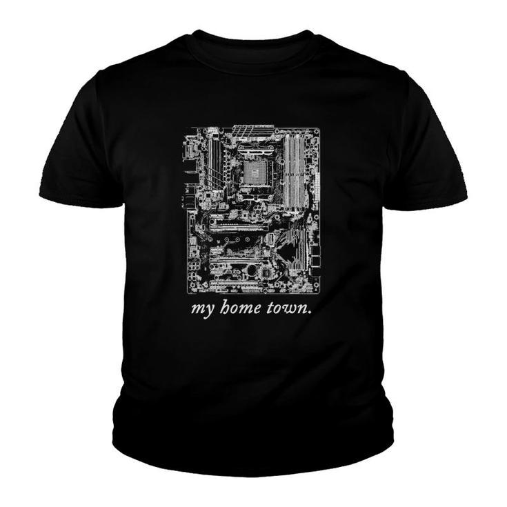 My Home Town Motherboard Youth T-shirt