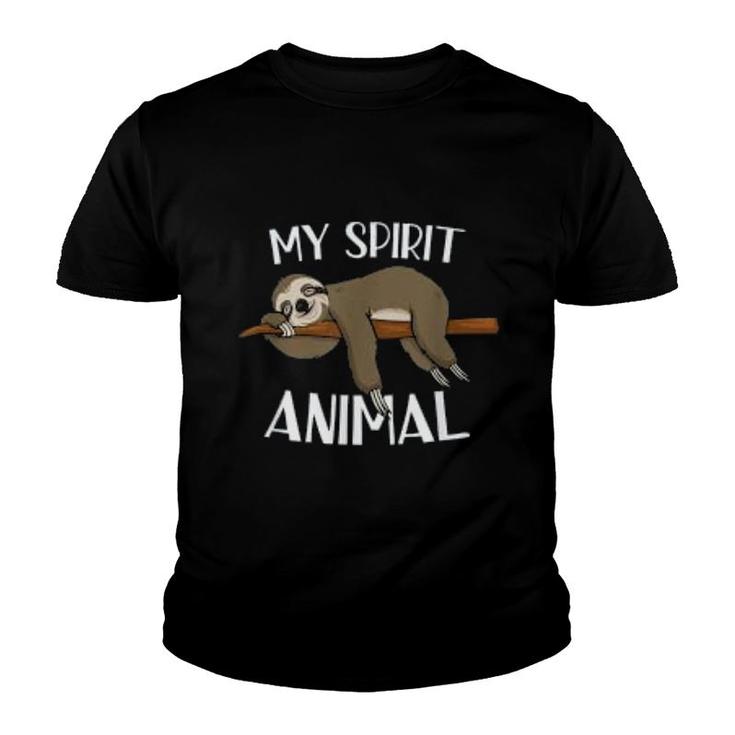 My Spirit Animal Funny Sloth Youth T-shirt