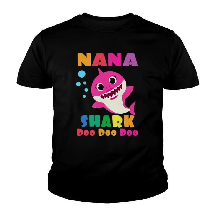 Nana Shark Funny Mother's Day Gift For Womens Mom Youth T-shirt