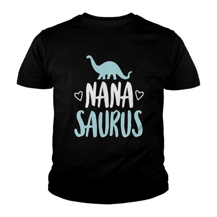 Nanasaurus Gift For Grandma Youth T-shirt
