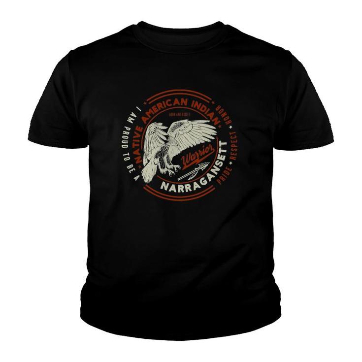 Narragansett Tribe Native American Indian Proud Respect Honor Youth T-shirt