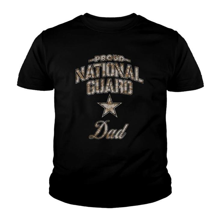 National Guard Dad  For Men Camo Youth T-shirt