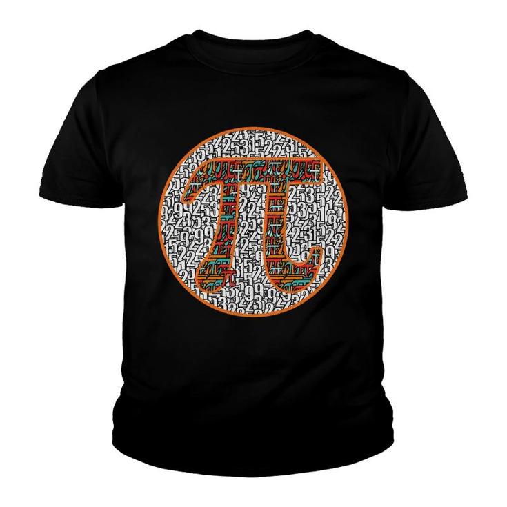 National Pi Day Math Numbers Pi Value 314 March 14 Symbol Youth T-shirt