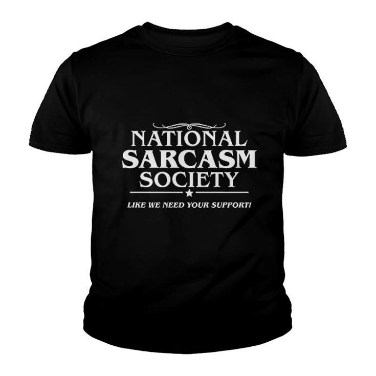 National Sarcasm Society Youth T-shirt