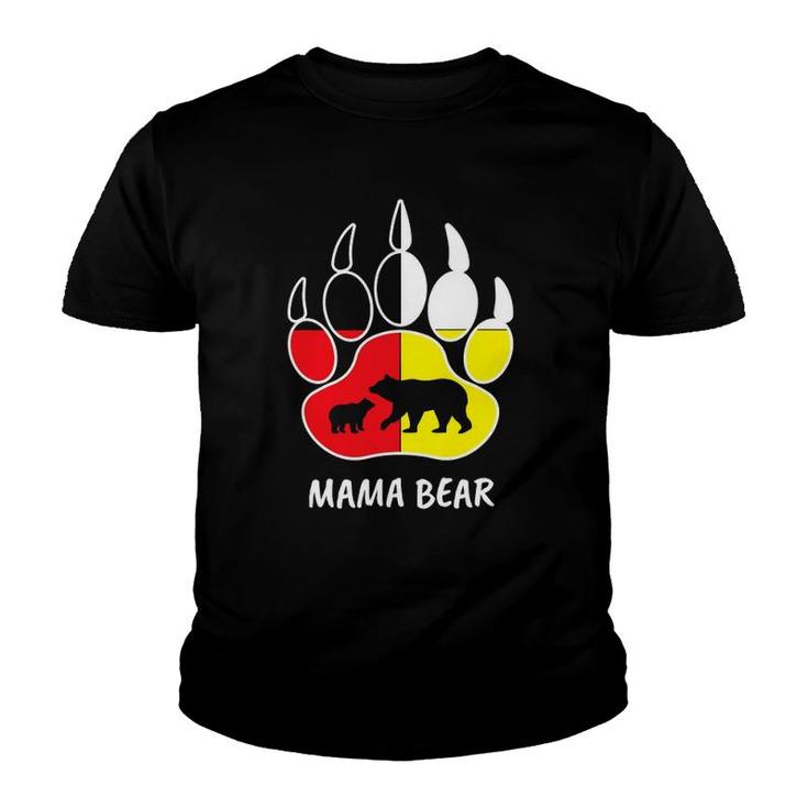 Native Mama Bear Inspired Indigenous Mama Bear Related Mother Youth T-shirt