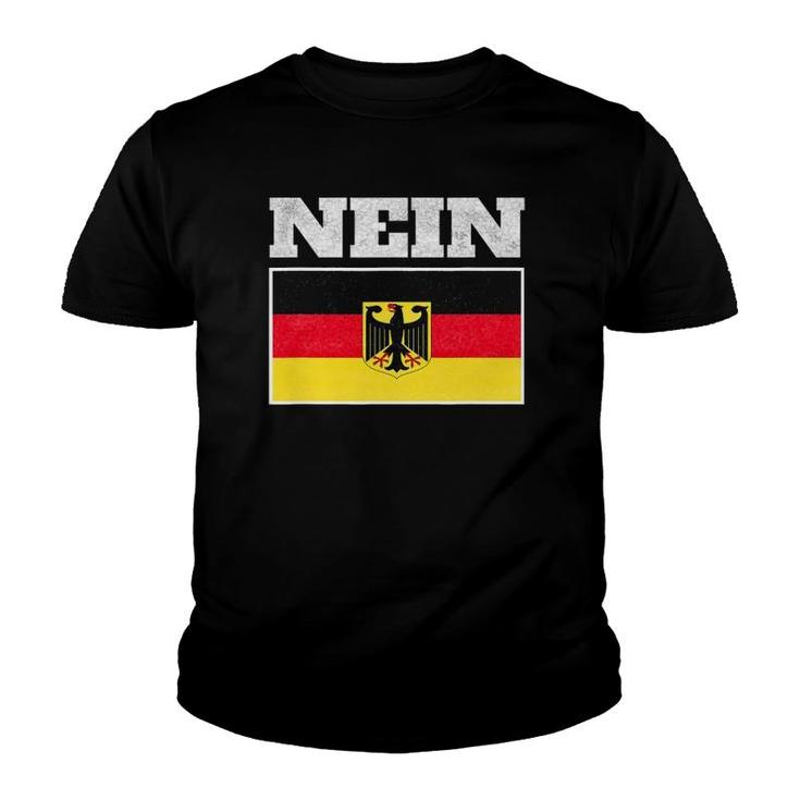 Nein Deutschland Flag Of German Eagle Germany German Youth T-shirt