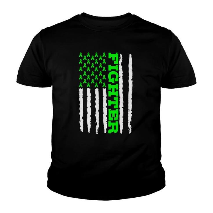 Nephrotic Syndrome Awareness Fighter American Flag Youth T-shirt