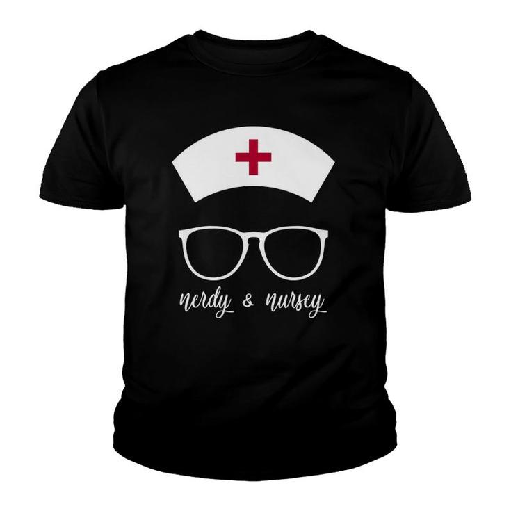 Nerdy & Nursey - For Gamer Geek Healthcare Workers Youth T-shirt